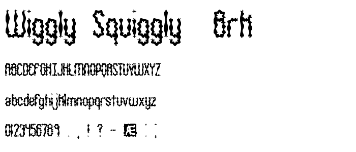 Wiggly Squiggly -BRK- font